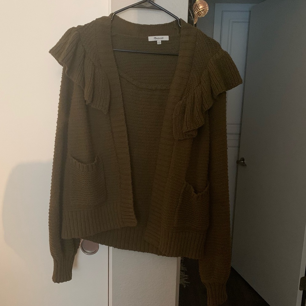 Madewell Ruffle Cardigan